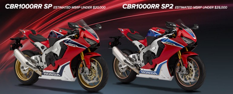 Promising Motorbikes Of 17 Honda Cbr1000rr Sp And Sp2 Latestmotorcycles Com