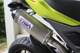 2017 Honda Grom Tyga Exhaust - SS / Carbon Fiber Cap Muffler - MSX 125 / MSX125SF / 125cc Motorcycle - Mini Sport Bike / StreetFighter