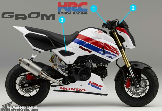 New Honda Grom Msx125sf Race Bike Built By Hrc Osaka Motorcycle Show Honda Pro Kevin