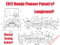 2017 / 2018 Honda Pioneer 1000, 700, 500 Side by Side Changes - UTV / SxS / Utility Vehicle Patent Documents / Images