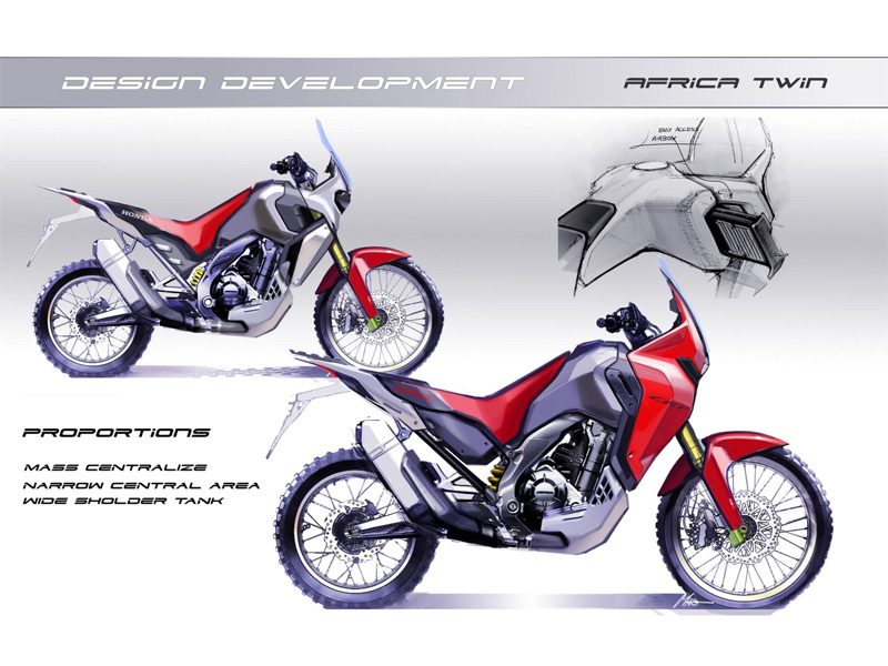 Honda Africa Twin CRF1000L Concept Motorcycle / Prototype Bike Pictures