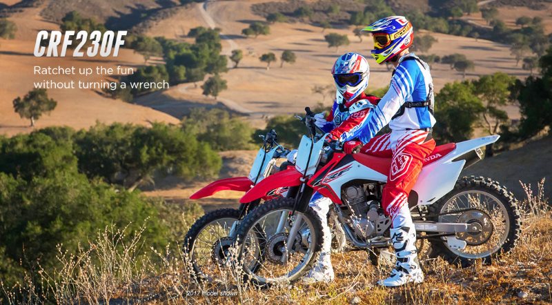 Detailed 2019 Honda CRF230 Review / Specs: Price / MSRP, Colors, HP & TQ Performance Info, Suspension, Engine + More!