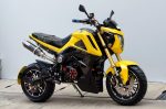 custom-honda-grom-msx125-yellow-exhaust-cowl-plastics-fairings-wheels-motorcycle-mini-bike-3