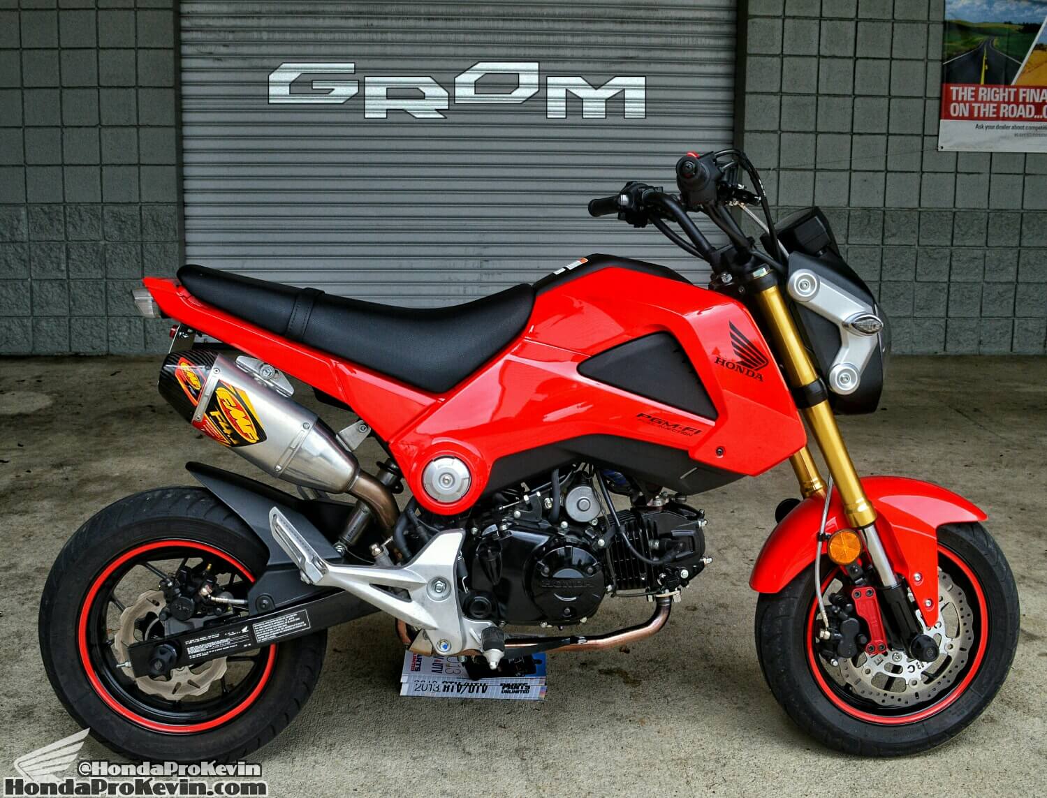 Custom 2014 Honda Grom 125 by HondaPro Kevin with FMF Exhaust and more!