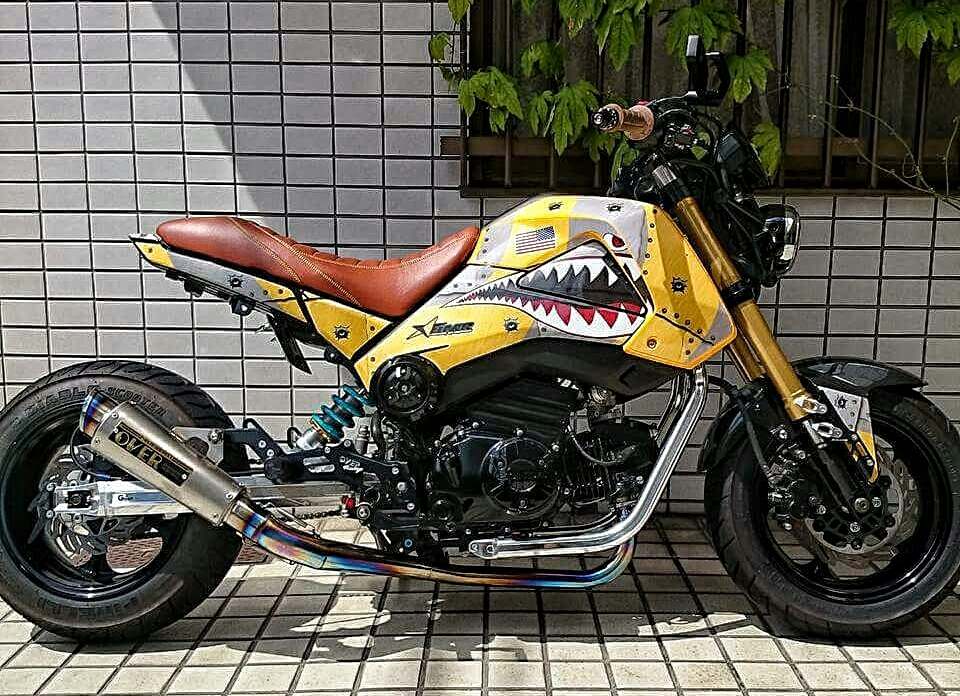 Custom Grom / MSX 125 Stretched & Lowered + Wild Paint ...