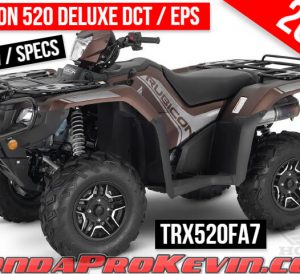 2021 Honda Rubicon 520 Deluxe DCT + EPS ATV Review / Specs | TRX520FA7 FourTrax Automatic