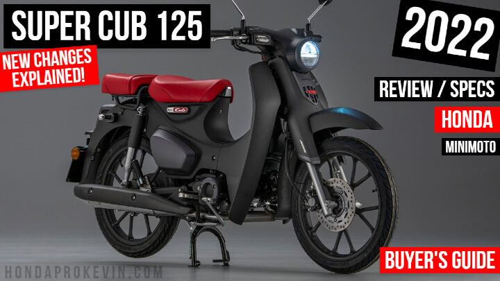 2022 Honda Super Cub 125 Review / Specs + NEW Changes Explained | USA Release Info plus more on this 125cc Vintage / Retro styled Mini Bike Automatic Motorcycle, Scooter