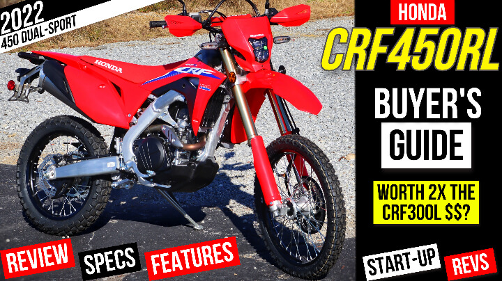 2022 Honda CRF450RL Review of Specs & Features + More! | CRF450RL VS CRF300L: Best Dual-Sport Motorcycles to buy in 2022