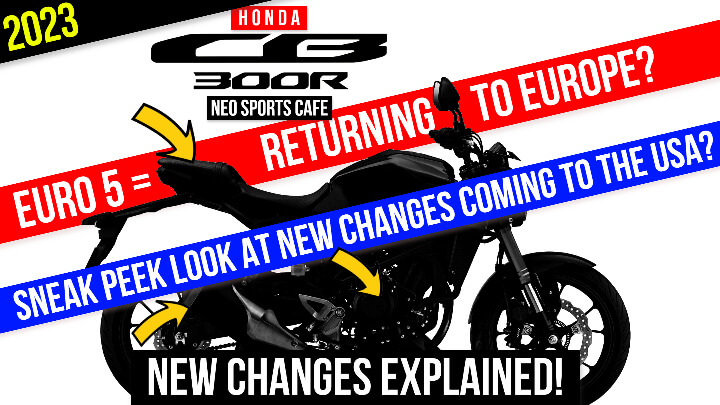 New 2023 Honda Motorcycles: CB300R Changes Sneak Peek | CBR / CB 300 R Sport Bike News