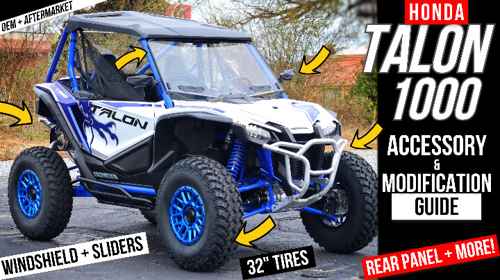 New Honda Talon 1000 Accessories & Modification Buyer's Guide / Review | 32" Tires, Windshield, Bumpers + More!