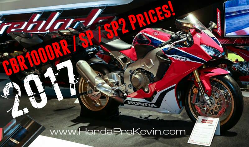 17 Honda Cbr1000rr Sp Sp2 Prices Msrp Released Cbr Sport Bike Motorcycle News Honda Pro Kevin