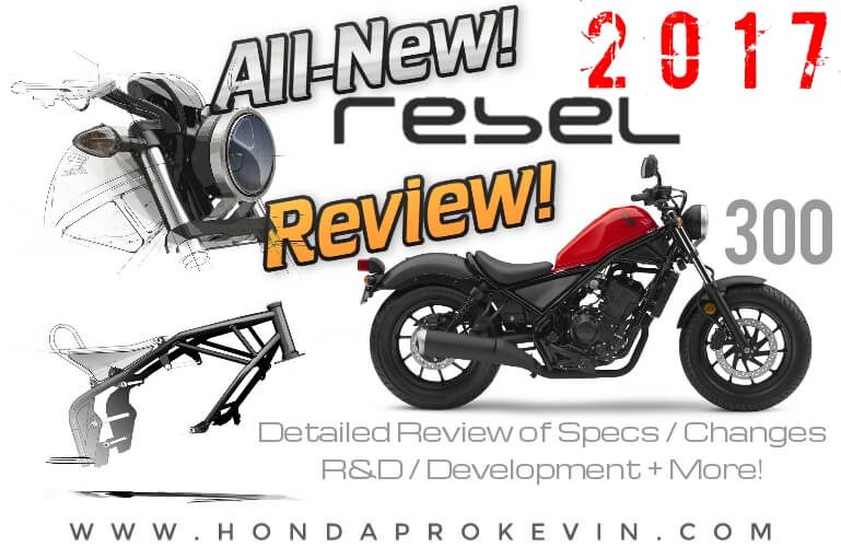 Detailed 17 Honda Rebel 300 Review Specs New Changes Abs Optional